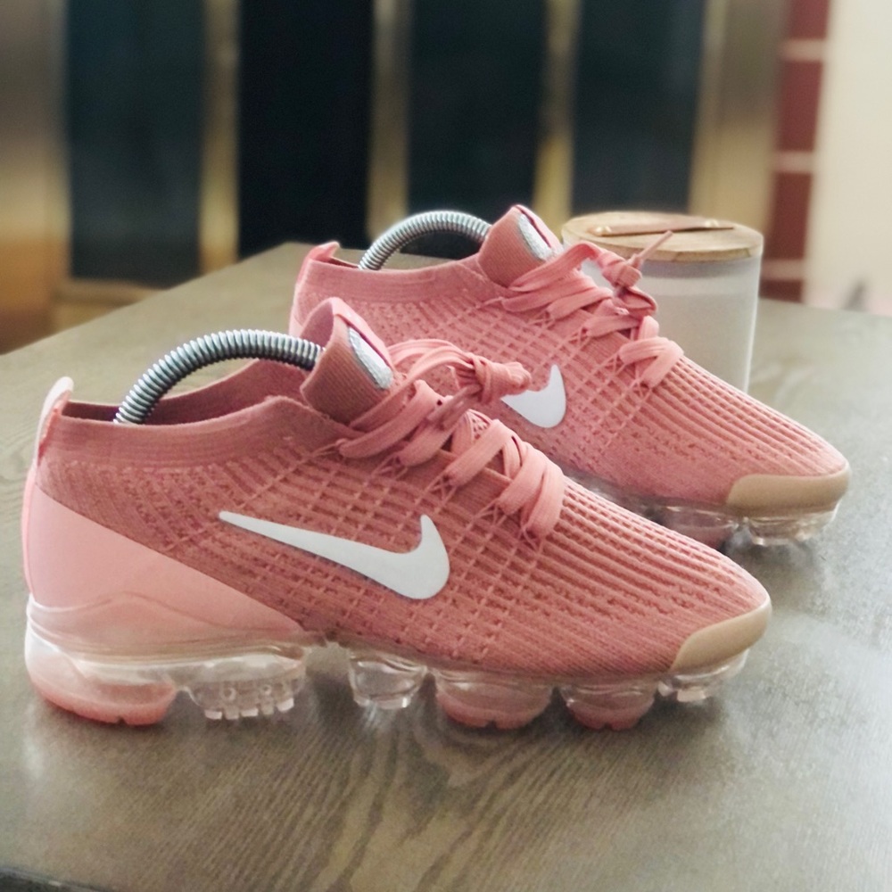 Nike Vapormax Flyknit 3 Dusty Rose Pink Women’s 7, 8 - Picture 1 of 5